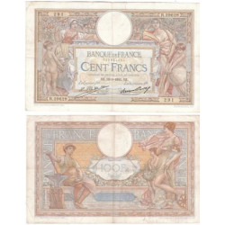 Billet de Banque de 100 Francs Merson 6-7-1939