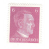 Timbre poste Adolf Hitler de 6 Pfennigs mauve NEUF