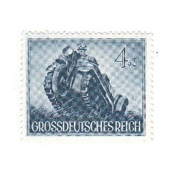 Timbre GrossDeutsches Reich Kettenrad 4+3 NEUF