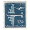 Timbre GrossDeutsches Reich 25 Jahre Luftpostdienst 1944 42+108 Reichspfennig Neuf