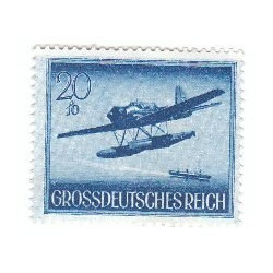 Timbre GrossDeutsches Reich Hydravion 20+10 Neuf