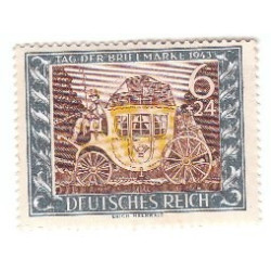 Timbre poste Tag der Briefmarke 1943 6+24 Reichspfennig Neuf