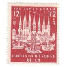 Timbre poste GrossDeutsches Reich 800 Jahre Lübeck 12+8 Pfennig Neuf