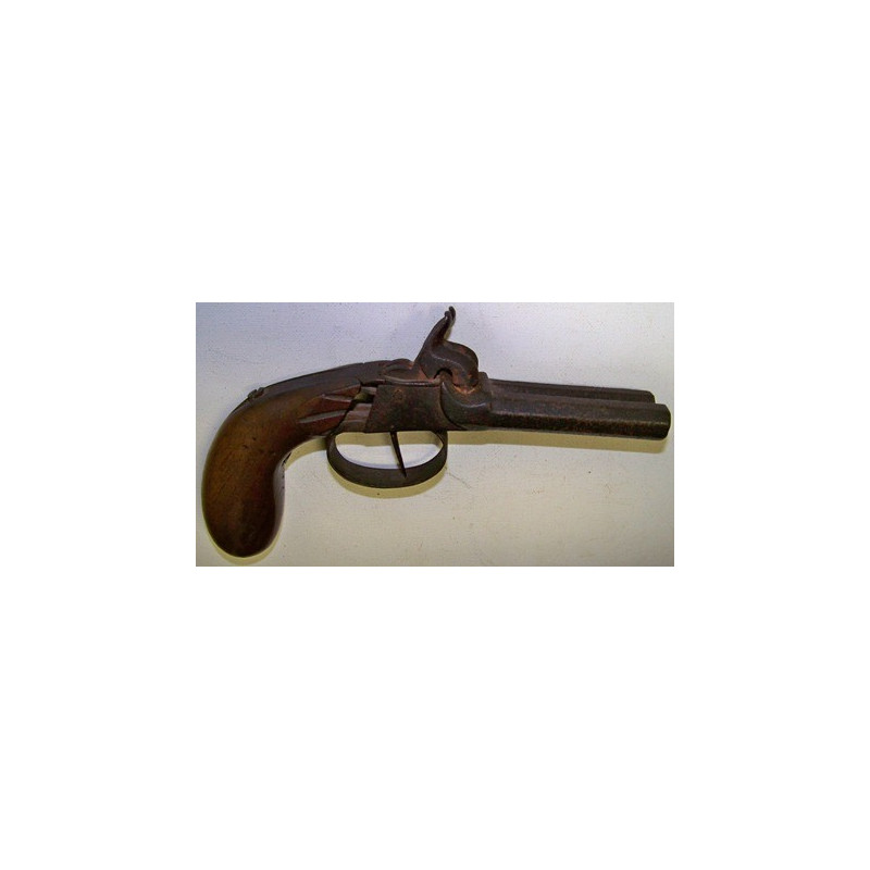 Pistolet de poche à deux canons vers 1830