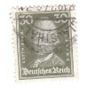 Timbre poste Deutsches Reich Gotth. Ephr. Lessing 30 Pfennig oblitéré