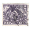 Timbre poste Deutsches Reich Transmetteur radio 6+9 Pfennig oblitéré