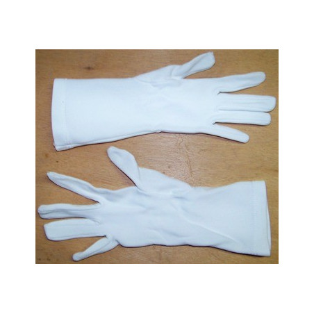 paire de gants blancs tenue de cérémonie petite taille