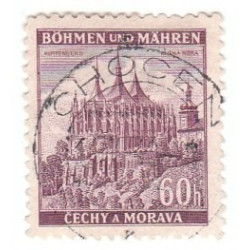 Bohème-Moravie : Timbre 60 h violet Occupation allemande oblitéré