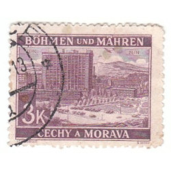 Bohème-Moravie : Timbre 3 K gros modèle Occupation allemande oblitéré