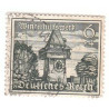 Timbre poste Deutsches Reich Winterhilfswerk 6+4 Pfennig oblitéré