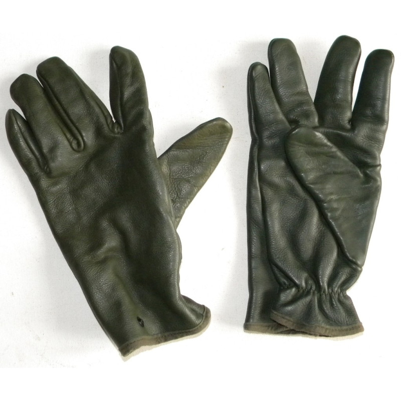 Gants de combat en cuir kaki Armée Française Neuf