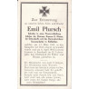 Avis de Décès : Caporal de Pionniers Emil Plursch