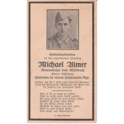 Avis de Décès : Caporal d'Infanterie Michael Vimer