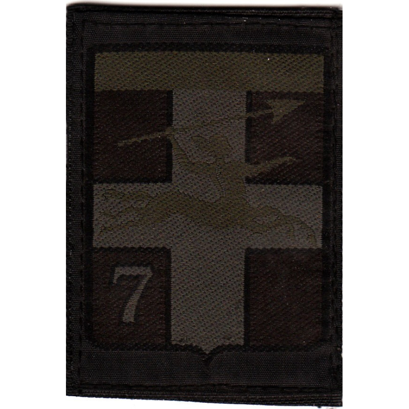 Ecusson velcro de Veste 7ème Division Blindée basse visibilité / Camouflé