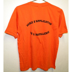Tee-Shirt Orange Ecole d'Application de l'Artillerie NEUF