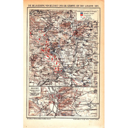 Carte prussienne du Siège de Belfort en 1871