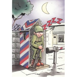 Carte humoristique de Foyer militaire (Promodis n°13)