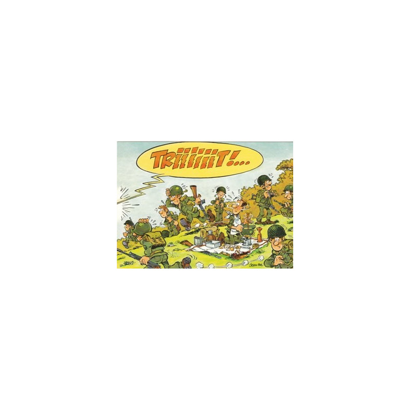 Carte humoristique de Foyer militaire (Maezelle)