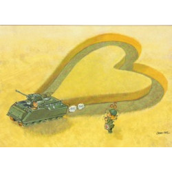 Carte humoristique de Foyer militaire (Maezelle)