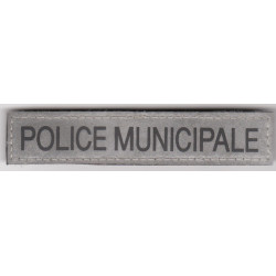 Bande velcro réfléchissante "Police Municipale"