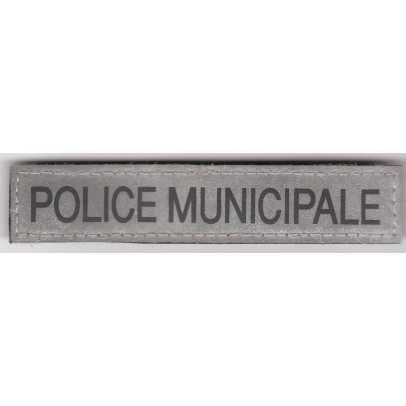 Bande velcro réfléchissante "Police Municipale"