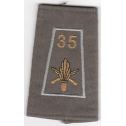 Fourreau d'épaule de la Compagnie d'Administration et des Services / C.A.S. du 35ème Régiment d'Infanterie