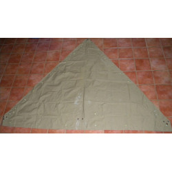 Pan toile de tente - Poncho Indo sable verdatre