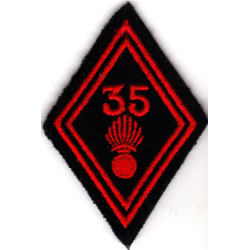Losange de bras 35ème Régiment d'Infanterie à coudre