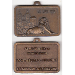 Médaille du Semi-Marathon international de Belfort Montbéliard de 1990