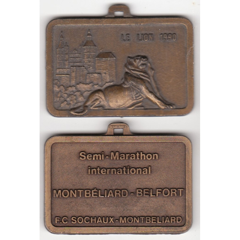 Médaille du Semi-Marathon international de Belfort Montbéliard de 1990