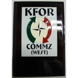 Tableau mural KFOR italienne "COMMZ West"