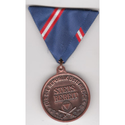 AUTRICHE : Médaille de Bronze "Stets Bereit"