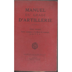 Manuel du Gradé d'Artillerie de Campagne et F.T.A.