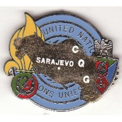C.Q.G. de Sarajevo ONU 2ème R.E.I. et 6ème R.C.S.