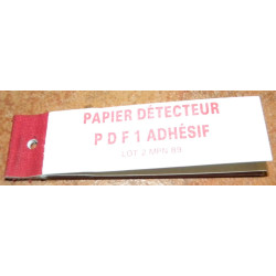 Carnet de Papier détecteur P.D.F1 adhésif Petit Modèle - Armée Française