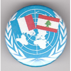 Badge de l'ONU France Liban - Organisation des Nations-Unies