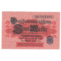 2 Mark type 1914 cachet bleu Série M NEUF