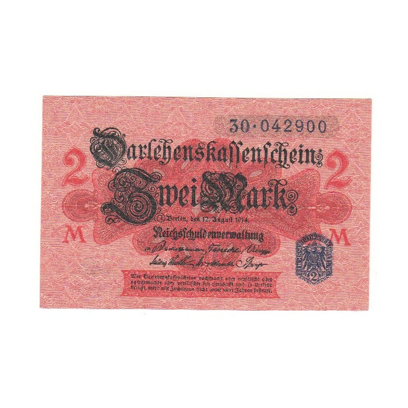 2 Mark type 1914 cachet bleu Série M NEUF