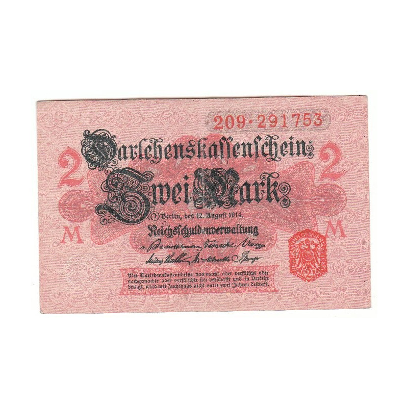 2 Mark type 1914 cachet rouge Série M