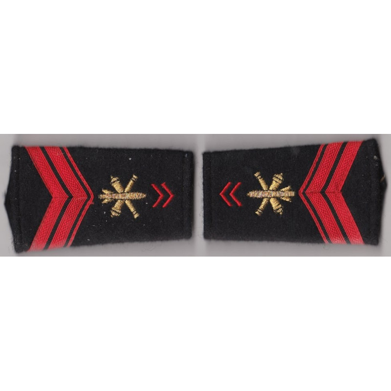 Paire de fourreaux d'épaule de Brigadier EVAT Artillerie