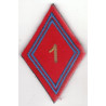 Losange de bras 1er Régiment d'Artillerie sous-officier / officier à velcro