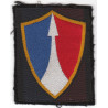 Ecusson tissu du IIème Corps d'Armée rectangulaire sans inscription à coudre