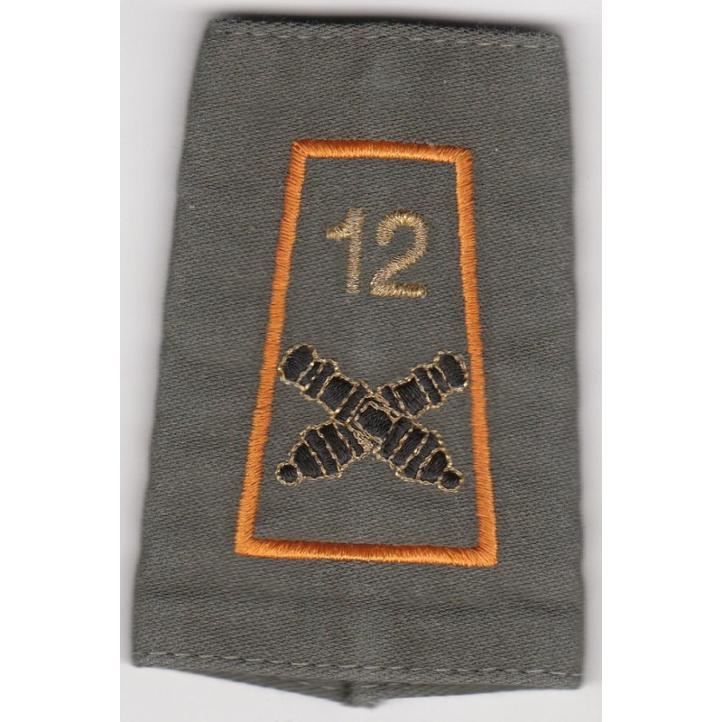 Fourreau d'épaule de la Batterie de Commandement et des Services du 12ème Régiment d'Artillerie
