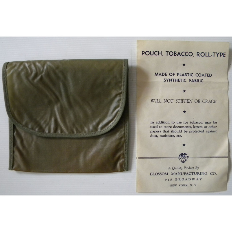 Blague à tabac verte - Pouch tobacco Roll-type