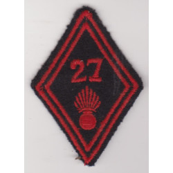 Losange de bras 27ème Régiment d'Infanterie à coudre