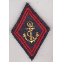 Losange de bras Troupes de Marine sous-officier/officier à velcro