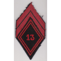 Losange de bras de Caporal du 13ème Régiment du Génie à coudre