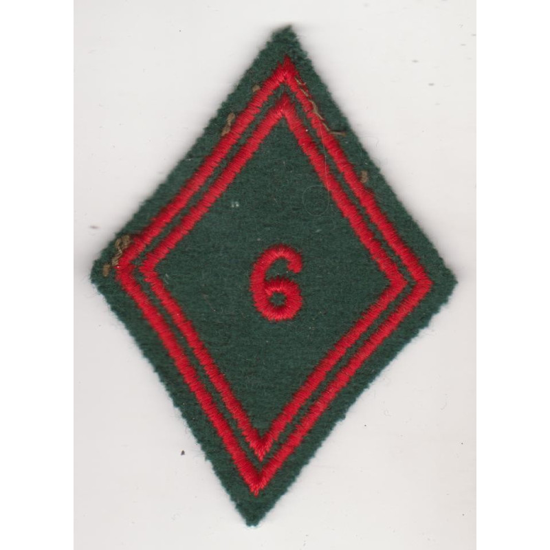 Losange de bras Troupe / Militaire du Rang du 6ème Régiment de Commandement et de Soutien à coudre