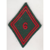 Losange de bras Troupe / Militaire du Rang du 6ème Régiment de Commandement et de Soutien à coudre