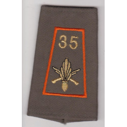 Fourreau d'épaule du 35ème Régiment d'Infanterie Listel Orange